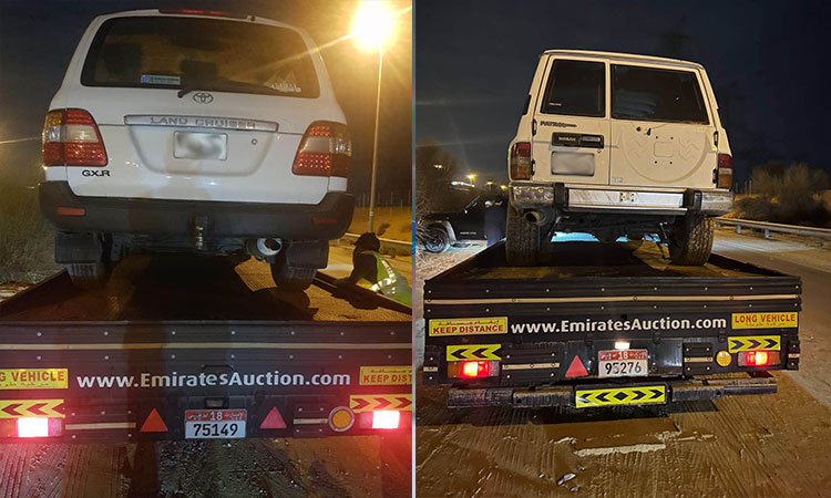 Dubai Police seize 90 vehicles for reckless driving in Al Ruwayyah area