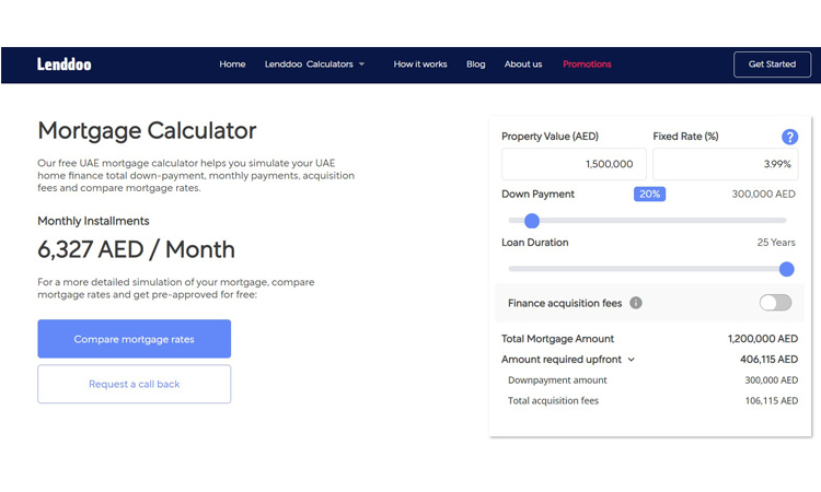 This Startup, Lenddoo, has built UAE’s best mortgage calculator which helps homebuyers reduce their EMIs 