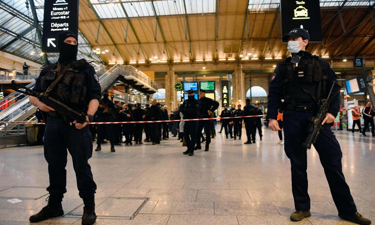 VIDEO: 6 people stabbed in Paris train station, attacker shot by off-duty police officers