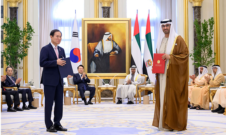 UAE, South Korean presidents witness announcement of deals on energy, space and defence