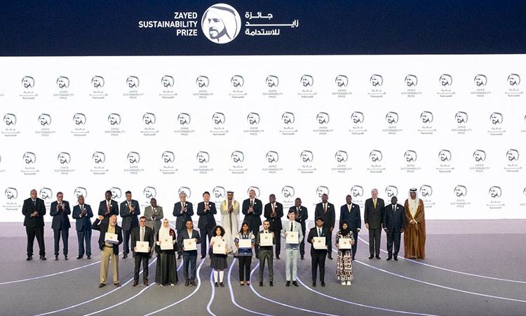 President honours 10 winners of 2023 Zayed Sustainability Prize