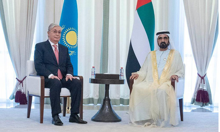 Sheikh Mohammed meets Kazakhstan’s President Tokayev in Dubai