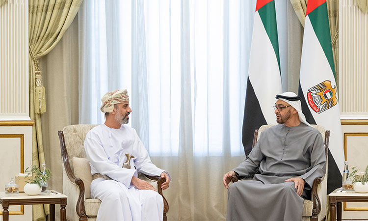 UAE President Mohamed Bin Zayed receives Chairman of Oman's Shura Council 