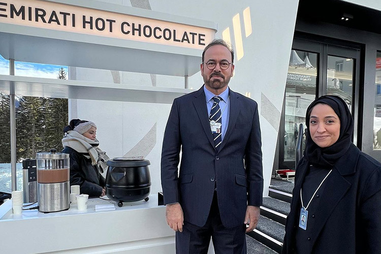 VIDEO: Sharjah-based Emirati chef Nawal Al Nuaimi’s Emirati Hot Chocolate is a hit at Davos forum