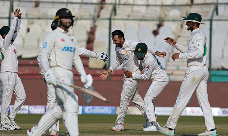 Pakistan halt New Zealand on 309-6 after Conway's century in second Test