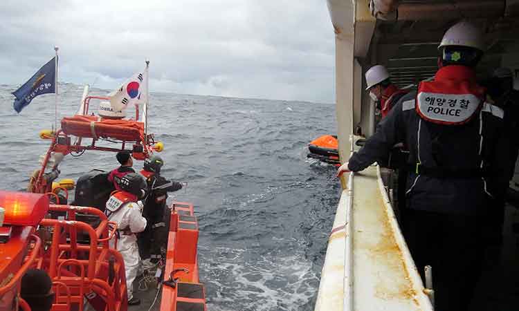 Eight missing after ship sinks between Japan, South Korea