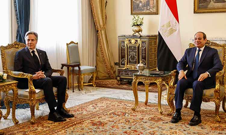 Blinken meets Egypt’s Sisi in first leg of Mideast tour