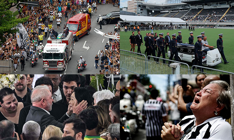 Soccer legend Pele buried at cemetery in Brazilian city he made famous