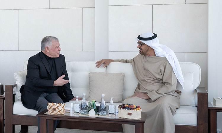 UAE President Sheikh Mohamed, Jordan King Abdullah discuss beefing up ties