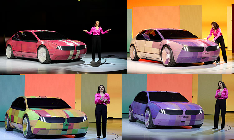 BMW unveils car that can change colour