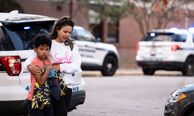 Six-year-old boy held after shooting female teacher in US state of Virginia