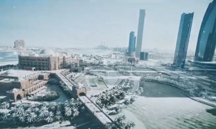 View of snow-covered Abu Dhabi mesmerises netizens