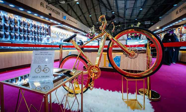 A golden cycle of attraction at Watch & Jewellery Middle East Show in Sharjah