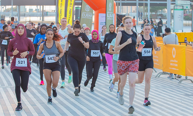 Over 300 female runners compete in Dubai Women Running Challenge at Expo City