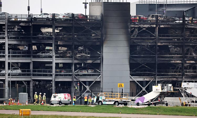 40,000 passengers affected, 1,200 cars damaged as huge blaze breaks out at Luton airport in London