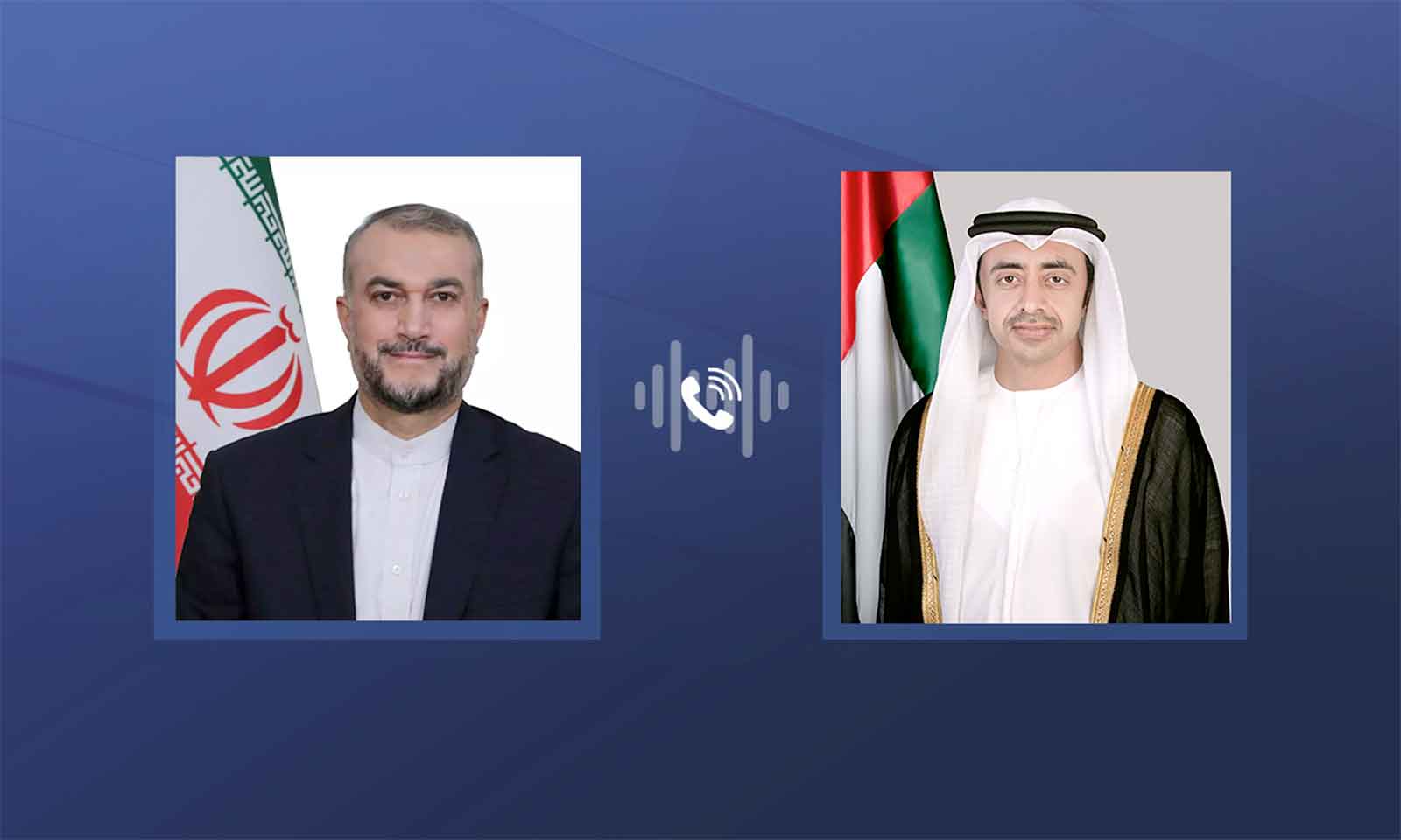 Abdullah Bin Zayed receives phone call from Iranian FM