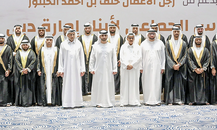 Mansoor Bin Mohammed attends mass wedding ceremony