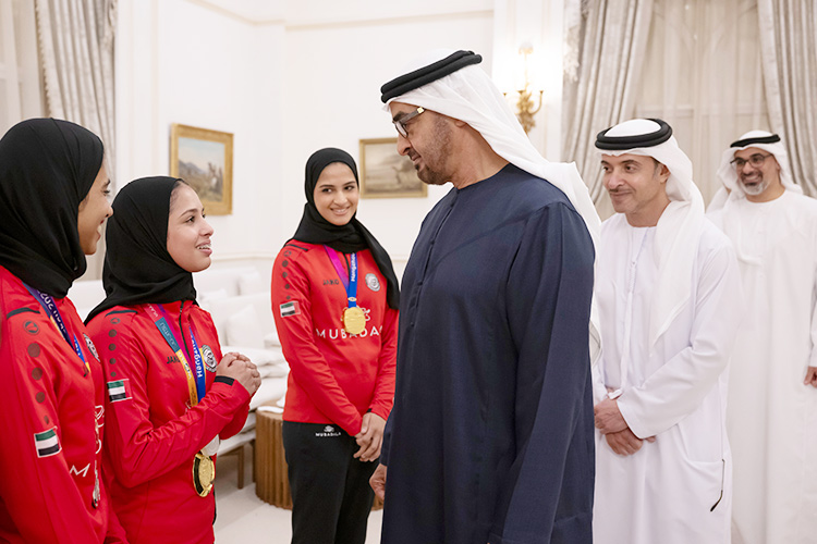 President receives UAE Jiu-Jitsu Team and Federation Board of Directors