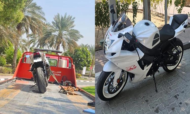 Dubai Police arrest motorcyclist for riding recklessly on one wheel at 280 km/h