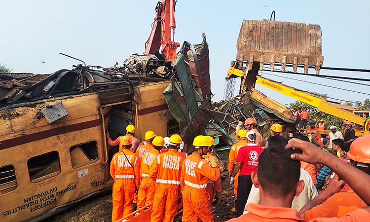 13 killed as passenger train slams into another in India