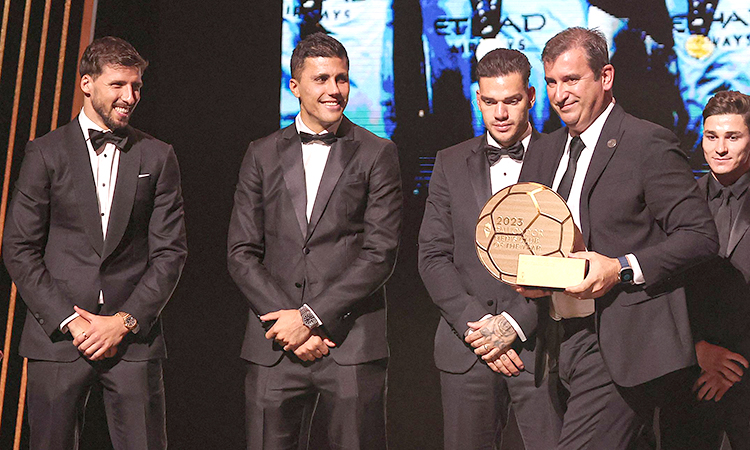 Manchester City win Men's Club of the Year at 2023 Ballon d’Or