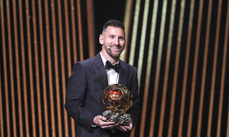 Messi wins eighth Ballon d'Or after World Cup success with Argentina