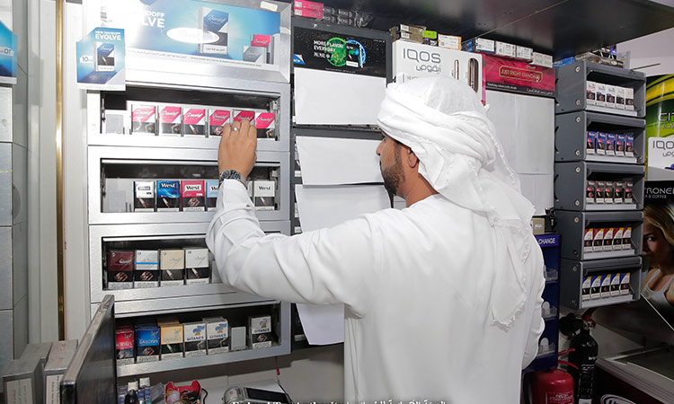  14.6 million tobacco packets seized in UAE that did not bear digital tax stamps