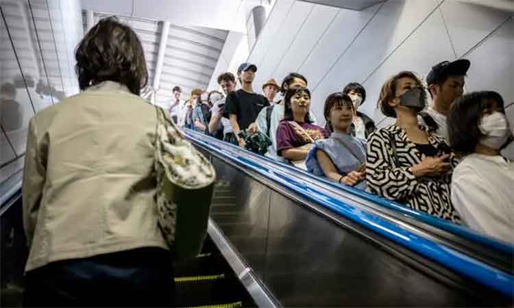 Japanese city of Nagoya bans walking on escalators