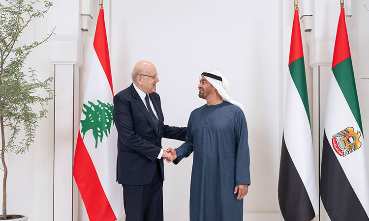 UAE President reaffirms commitment to Lebanon's unity during meeting with PM