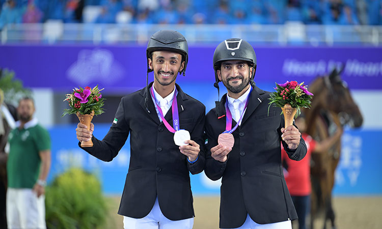 Historic double for UAE riders at Asian Games show jumping competition