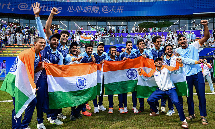 India win Asian Games cricket gold without having to bat