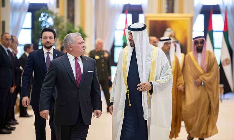 UAE President and King of Jordan discuss enhancing bilateral relations and cooperation