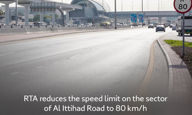 Speed limit to be reduced on part of Al Ittihad Road