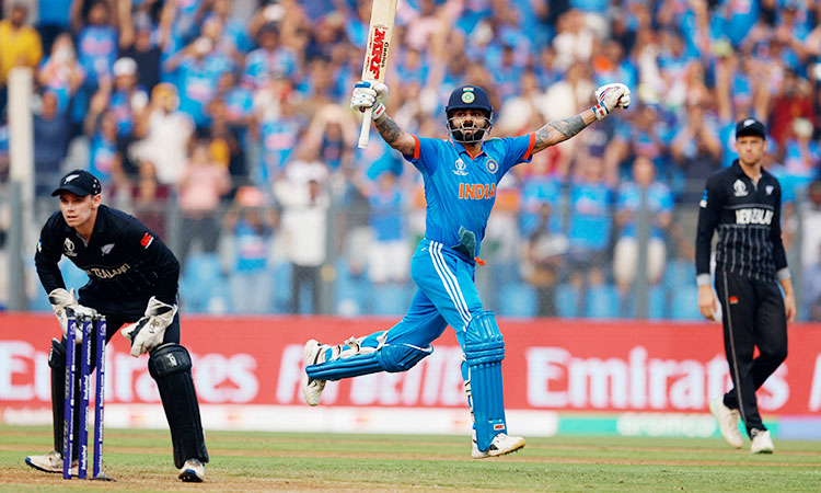 India superstar Virat Kohli makes history at Cricket World Cup with record 50th ODI century