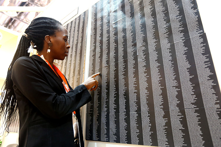 VIDEO: Names of 7,000 Palestinians killed in Gaza displayed at Sharjah International Book Fair