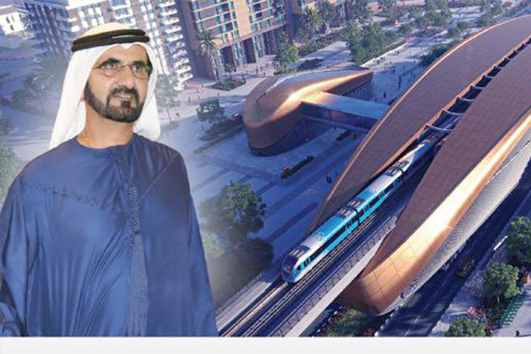 Sheikh Mohammed approves Blue Line Route of Dubai Metro connecting new areas 