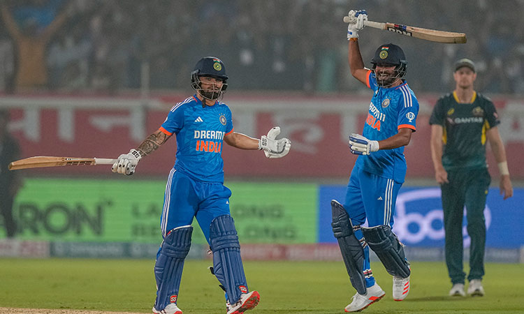 Surya, Ishan and Rinku help India mount biggest run-chase at home to beat Australia in first T20 