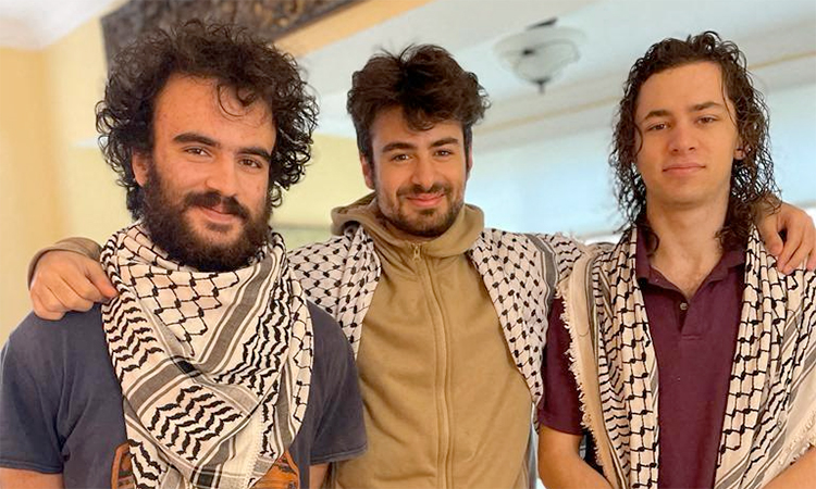 3 Palestinian students attending a holiday gathering shot in US