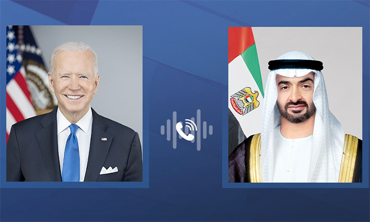 Sheikh Mohamed, Biden discuss bilateral relations, regional developments