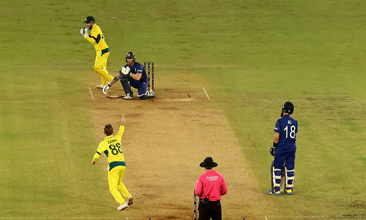 All-round Zampa helps Australia knock out England and close in on semis 