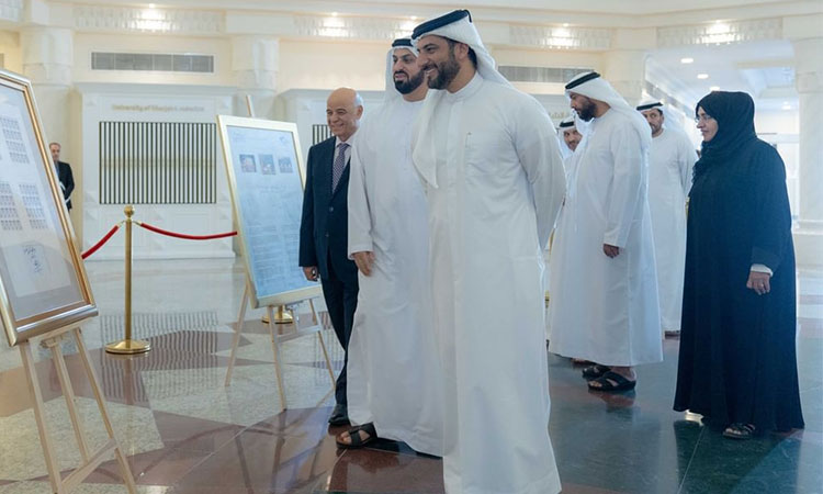 Sultan Bin Ahmed launches University of Sharjah’s silver jubilee  postage stamp