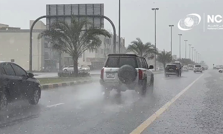 Heavy rain hits parts of UAE, lowest temperature recorded at 11.5°C