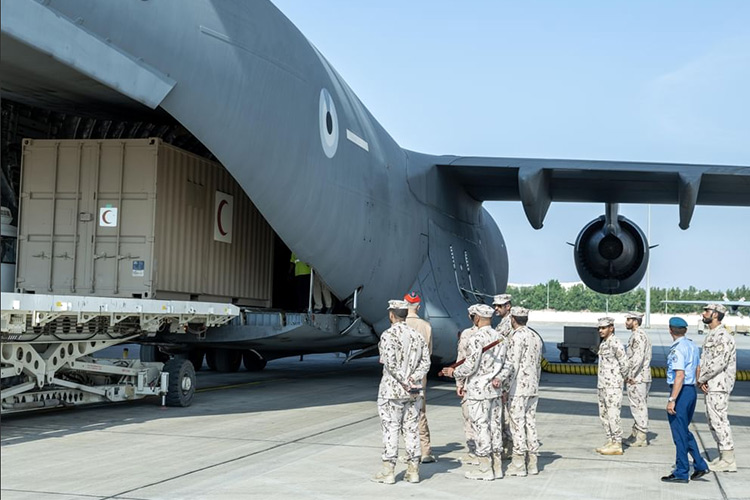 UAE sends 6 additional aircraft to support construction of field hospital in Gaza