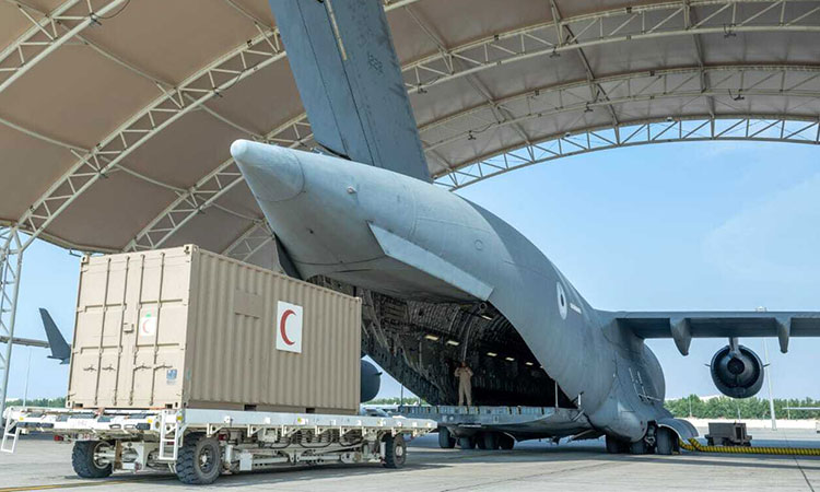 UAE sends five more planes carrying equipment for Gaza field hospital