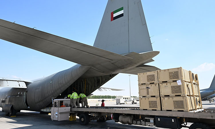 UAE air bridge continues to transport equipment for field hospital in Gaza