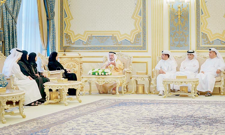 Sheikh Sultan receives FNC’s members in Sharjah, meets CEO of RIBA