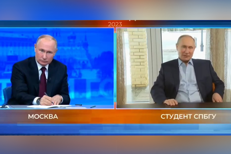 VIDEO: Putin briefly lost for words after confronting AI 'double'  of himself