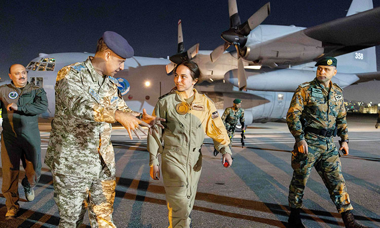 Jordan Princess Salma participates in airdrop of urgent medical supplies in Gaza