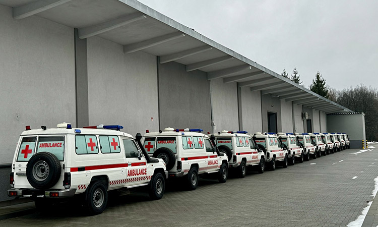 UAE sends 23 more ambulances to Ukraine to support its health sector 