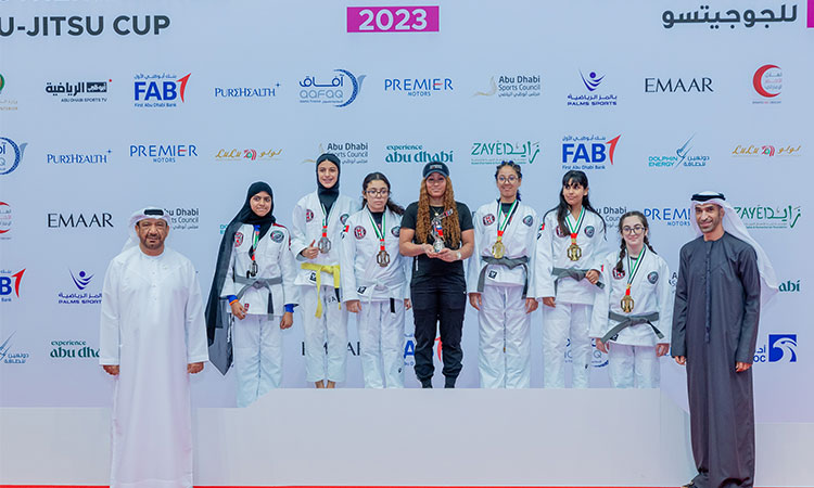 Zeyoudi honours winners of Mother of the Nation Jiu-Jitsu Cup in Abu Dhabi